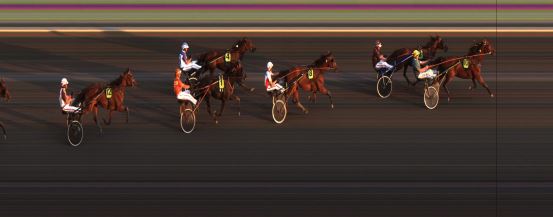 Målfoto for løp 9 på bane JA den 11.07.2014