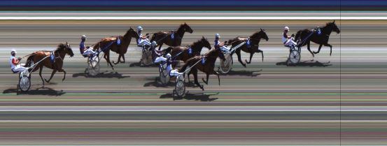 Målfoto for løp 2 på bane JA den 12.07.2014