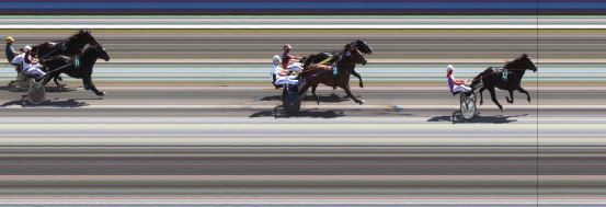 Målfoto for løp 4 på bane JA den 12.07.2014