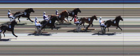 Målfoto for løp 5 på bane JA den 12.07.2014