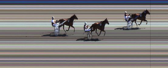 Målfoto for løp 6 på bane JA den 12.07.2014