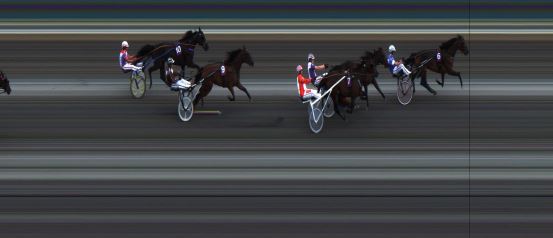 Målfoto for løp 8 på bane JA den 13.07.2014