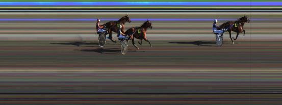 Målfoto for løp 1 på bane JA den 08.08.2014