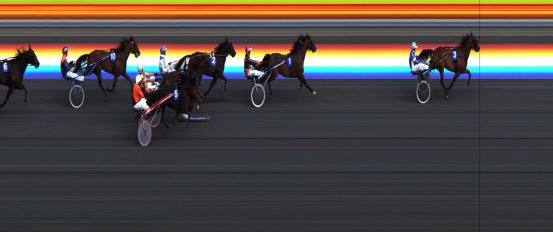 Målfoto for løp 2 på bane JA den 22.08.2014