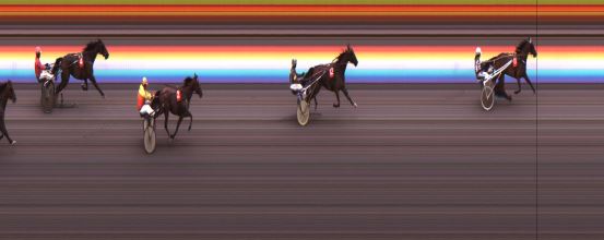 Målfoto for løp 3 på bane JA den 22.08.2014