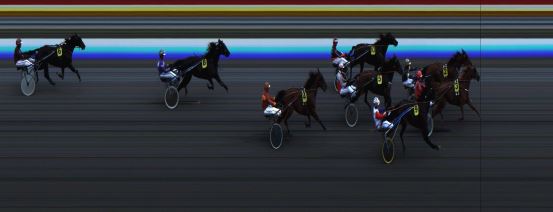 Målfoto for løp 1 på bane JA den 01.09.2014