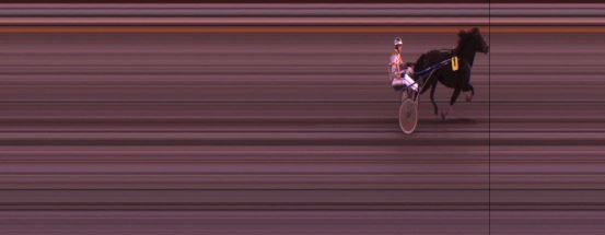 Målfoto for løp 1 på bane JA den 04.10.2014