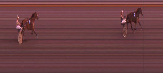 Målfoto for løp 2 på bane JA den 04.10.2014