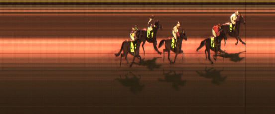 Målfoto for løp 8 på bane JA den 10.10.2014