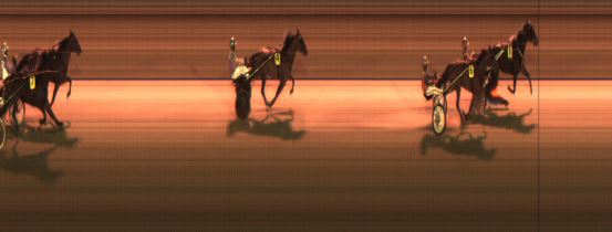 Målfoto for løp 1 på bane JA den 13.12.2014