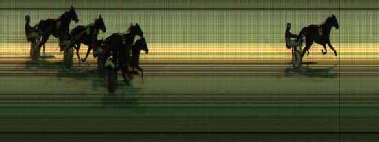 Målfoto for løp 1 på bane JA den 30.01.2015