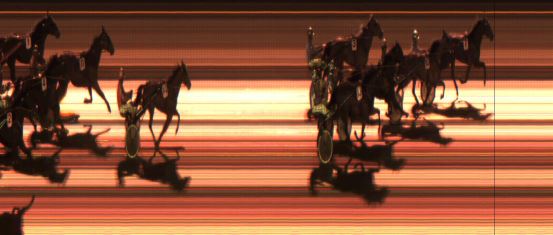 Målfoto for løp 10 på bane JA den 14.02.2015