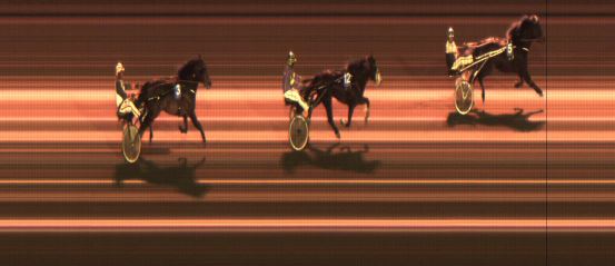 Målfoto for løp 2 på bane JA den 27.02.2015