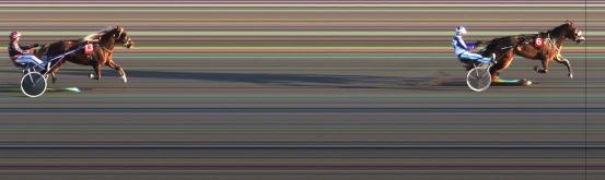 Målfoto for løp 3 på bane JA den 09.04.2015