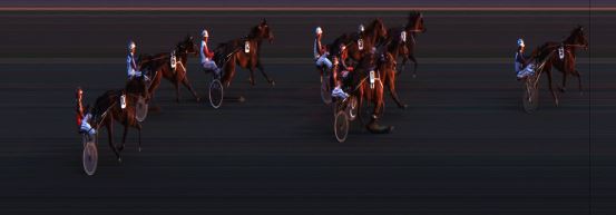 Målfoto for løp 5 på bane JA den 09.04.2015