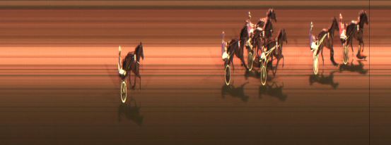 Målfoto for løp 8 på bane JA den 09.04.2015