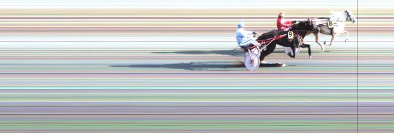 Målfoto for løp 1 på bane JA den 17.04.2015