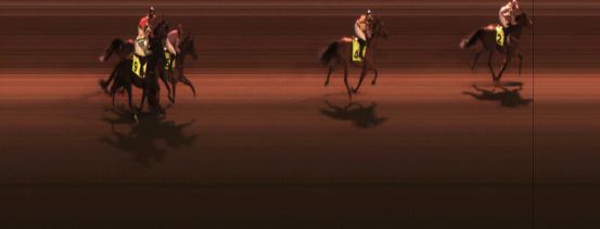 Målfoto for løp 8 på bane JA den 17.04.2015