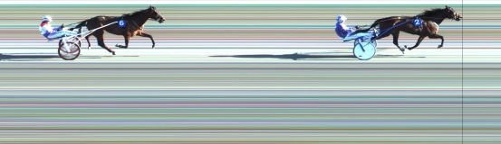 Målfoto for løp 2 på bane JA den 26.04.2015