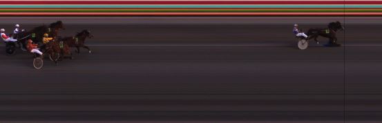 Målfoto for løp 9 på bane JA den 12.06.2015