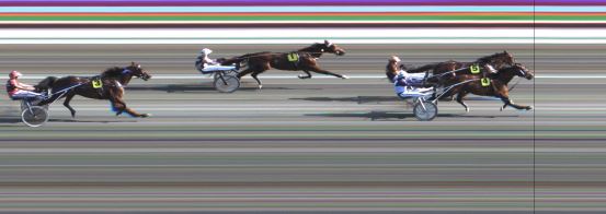 Målfoto for løp 1 på bane JA den 03.07.2015