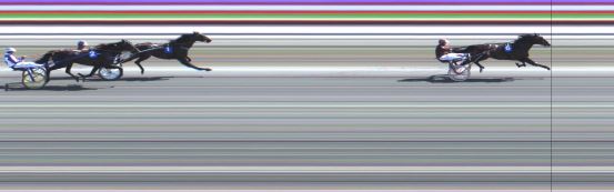 Målfoto for løp 2 på bane JA den 04.07.2015