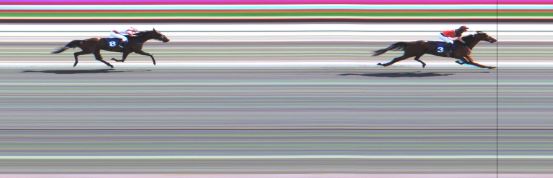 Målfoto for løp 3 på bane JA den 04.07.2015