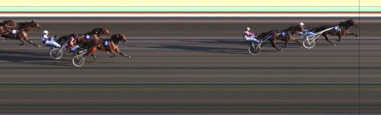 Målfoto for løp 2 på bane JA den 07.08.2015