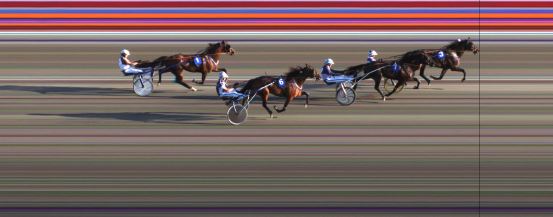 Målfoto for løp 2 på bane JA den 21.08.2015