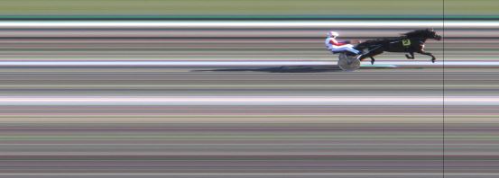 Målfoto for løp 1 på bane JA den 30.08.2015