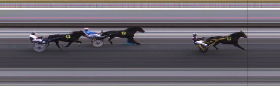 Målfoto for løp 1 på bane JA den 07.11.2015