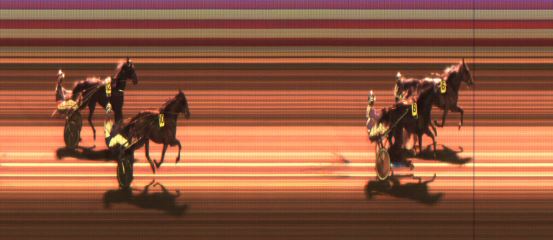 Målfoto for løp 1 på bane JA den 05.12.2015