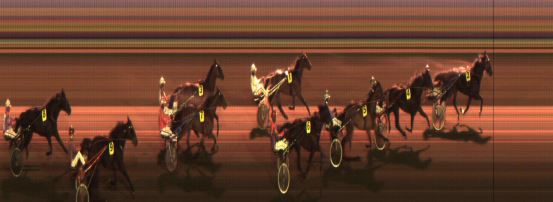 Målfoto for løp 1 på bane JA den 11.12.2015