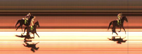 Målfoto for løp 3 på bane JA den 20.12.2015