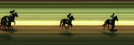 Målfoto for løp 3 på bane JA den 08.01.2016