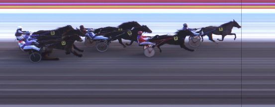 Målfoto for løp 1 på bane JA den 16.01.2016