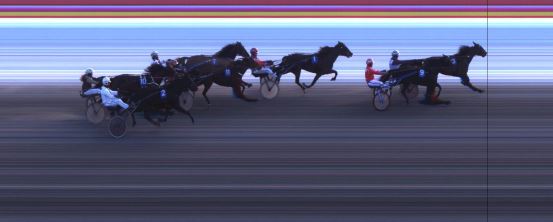 Målfoto for løp 2 på bane JA den 16.01.2016