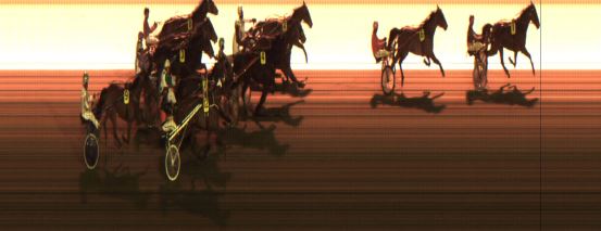 Målfoto for løp 1 på bane JA den 05.02.2016