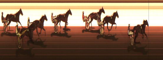 Målfoto for løp 6 på bane JA den 05.02.2016