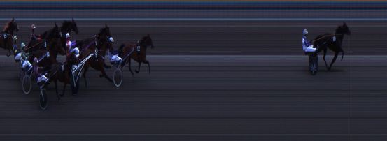 Målfoto for løp 6 på bane JA den 24.04.2016