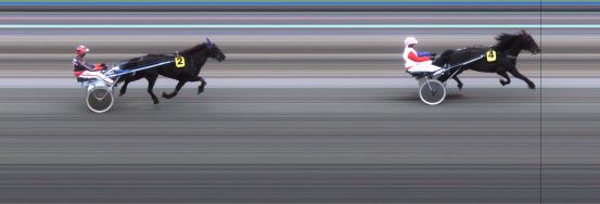 Målfoto for løp 1 på bane JA den 29.04.2016