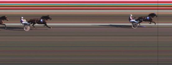 Målfoto for løp 2 på bane JA den 02.06.2016