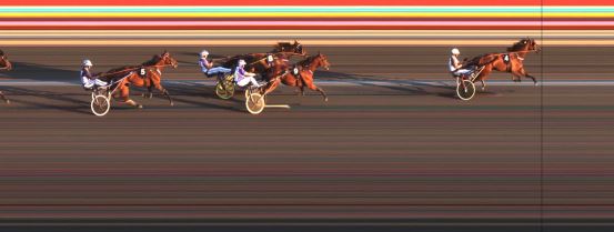 Målfoto for løp 6 på bane JA den 02.06.2016