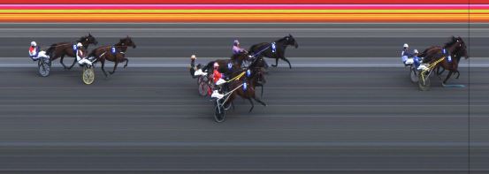 Målfoto for løp 2 på bane JA den 15.06.2016