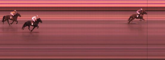 Målfoto for løp 8 på bane JA den 27.06.2016