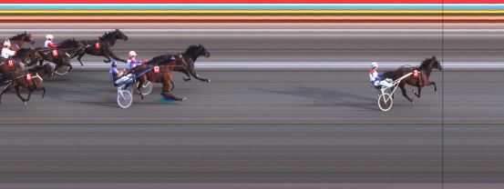 Målfoto for løp 3 på bane JA den 07.07.2016