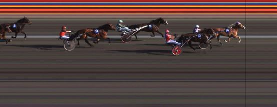 Målfoto for løp 2 på bane JA den 08.07.2016