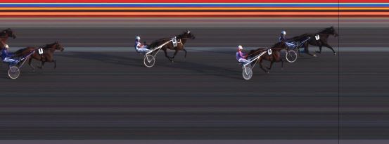 Målfoto for løp 5 på bane JA den 08.07.2016