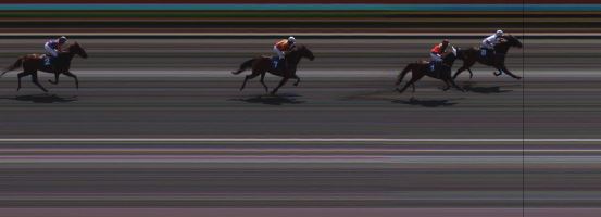 Målfoto for løp 1 på bane JA den 09.07.2016