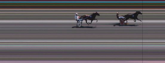 Målfoto for løp 2 på bane JA den 09.07.2016